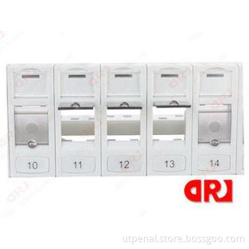 white Rj45 24 port UTP Rack Mount patch panel , Cabling Sys